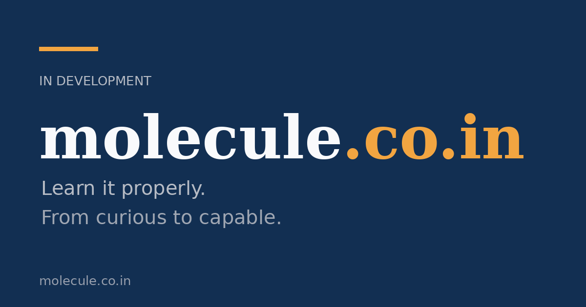 Link preview image for molecule.co.in